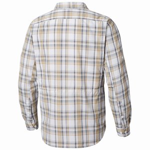 Columbia Silver Ridge™ 2.0 Plaid Långärmad Tröja Herr Vita/Gula (SVDNK6709)